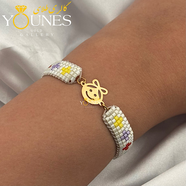 دستبند بند میوکی طرح دختر طلا